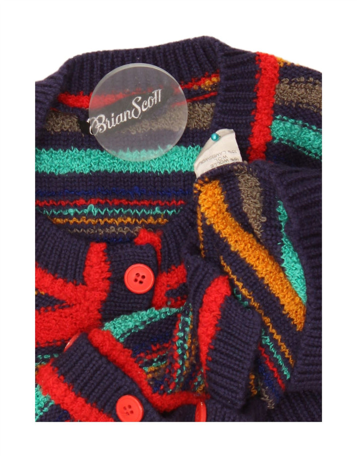 Brian Scott Womens Crop Cardigan Sweater EU 38 Medium Multicoloured Striped