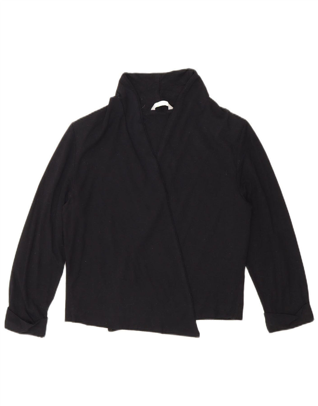 Marks & Spencer Womens Crop 3/4 Sleeve Cardigan Sweater UK 12 Medium Black