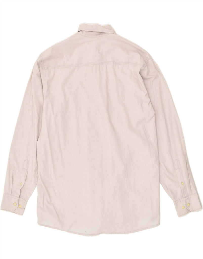 WRANGLER Mens Shirt Large Grey Cotton | Vintage Wrangler | Thrift | Second-Hand Wrangler | Used Clothing | Messina Hembry 