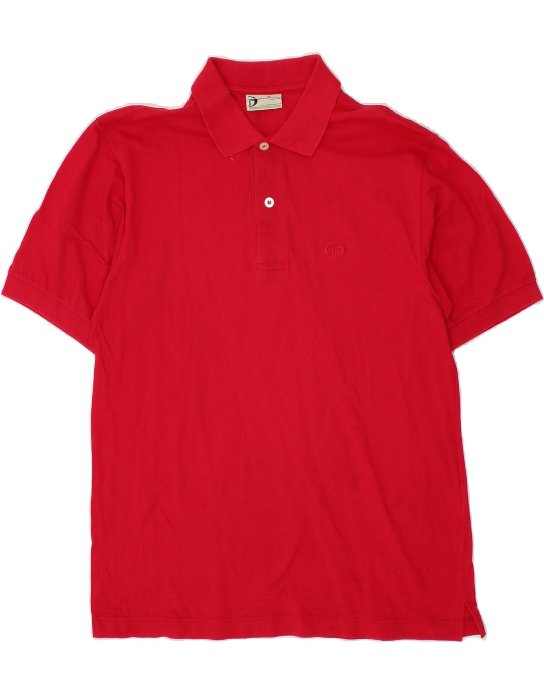 SERGIO TACCHINI Mens Polo Shirt  Size 38 Medium Red Cotton Vintage Sergio Tacchini and Second-Hand Sergio Tacchini from Messina Hembry 