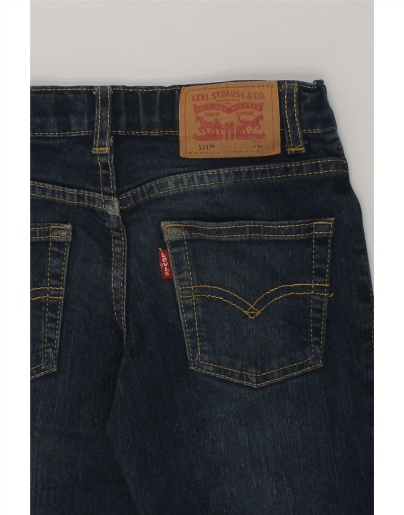 LEVI'S Boys 511 Slim Jeans 5-6 Years W22 L19  Navy Blue Cotton | Vintage Levi's | Thrift | Second-Hand Levi's | Used Clothing | Messina Hembry 