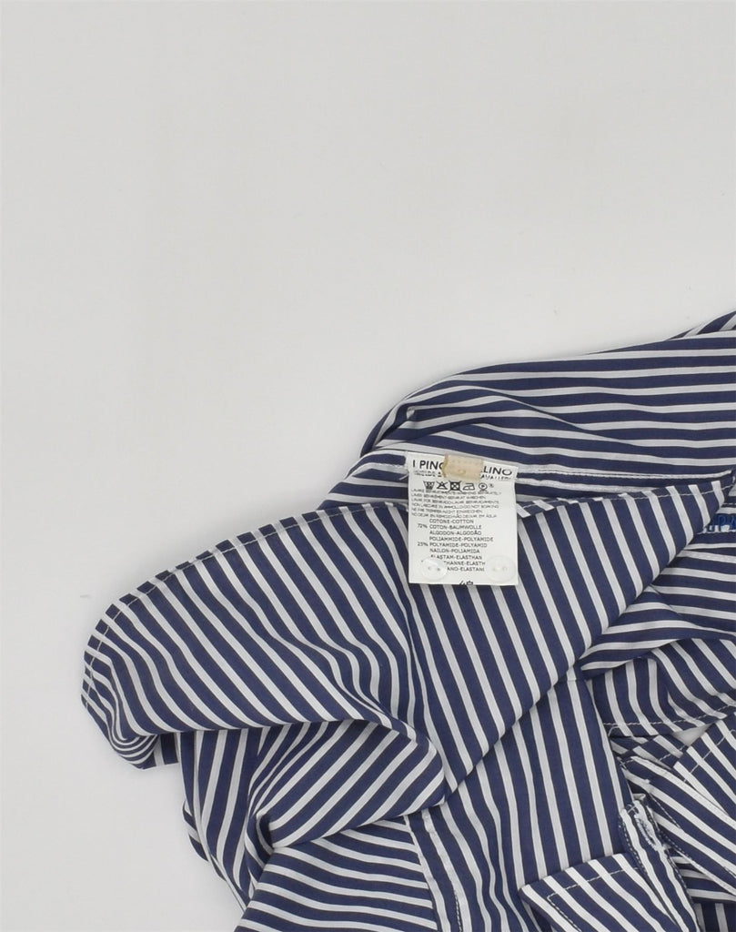 VINTAGE Baby Boys Shirt 18-24 Months Blue Pinstripe Cotton | Vintage Vintage | Thrift | Second-Hand Vintage | Used Clothing | Messina Hembry 