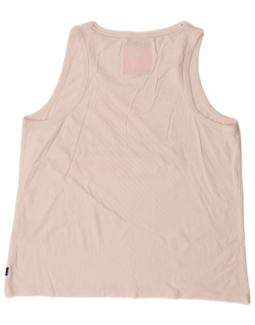 Superdry Mens Graphic Vest Top XL White Cotton