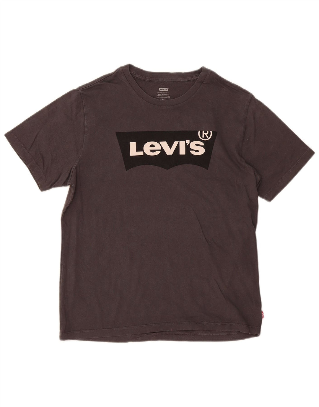 Levi's Mens Graphic T-Shirt Top Small Grey Cotton