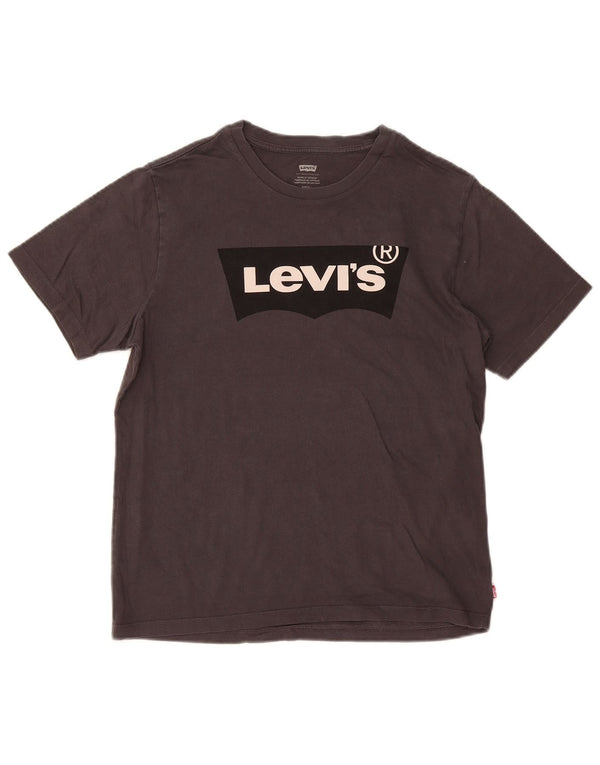Levi's Mens Graphic T-Shirt Top Small Grey Cotton