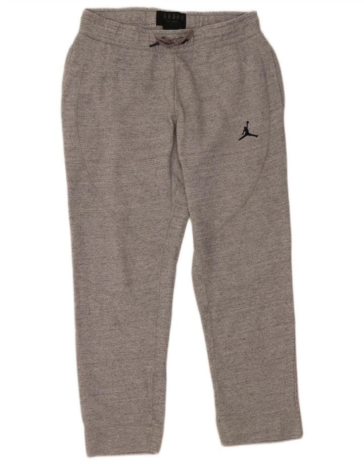 JORDAN Mens Tracksuit Trousers Medium  Grey Cotton