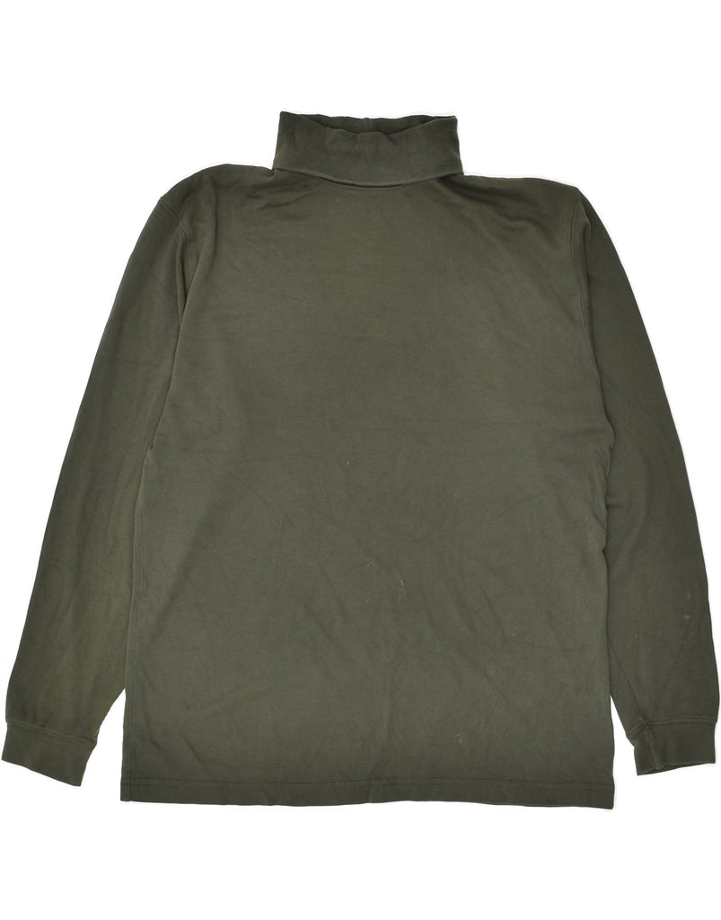 L.L.BEAN Mens Roll Neck Top Long Sleeve Medium Green | Vintage L.L.Bean | Thrift | Second-Hand L.L.Bean | Used Clothing | Messina Hembry 