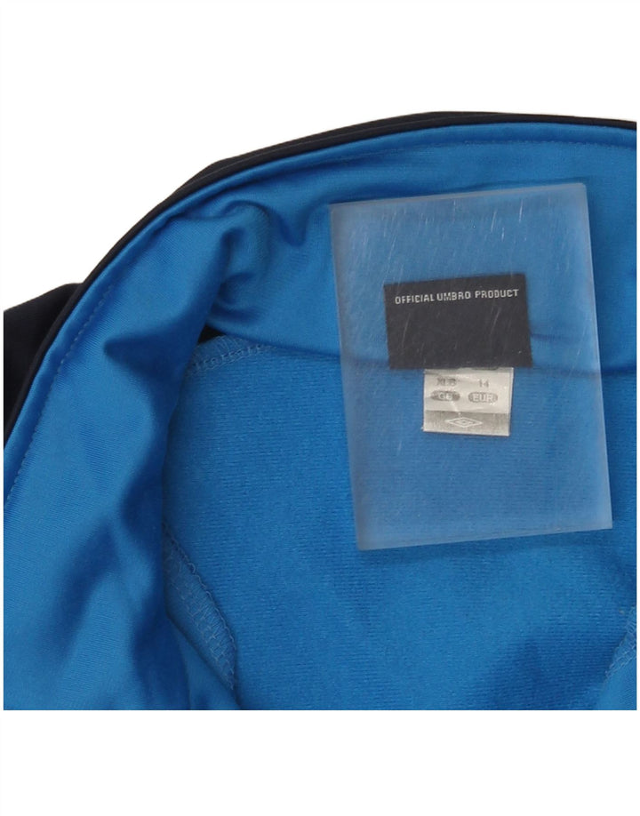 Umbro Womens Tracksuit Top Jacket UK 18 XL Blue Colourblock