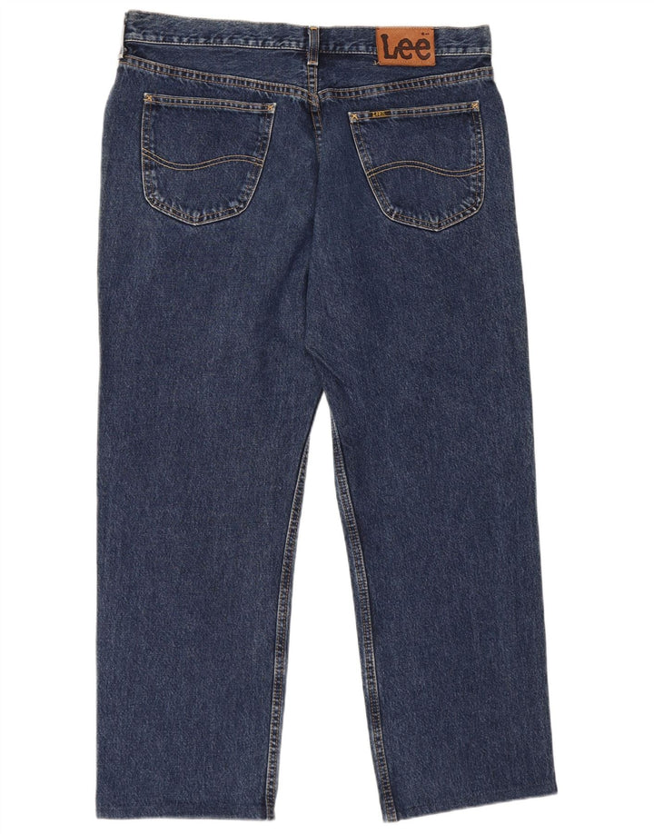 Lee Mens Straight Jeans W38 L27 Navy Blue