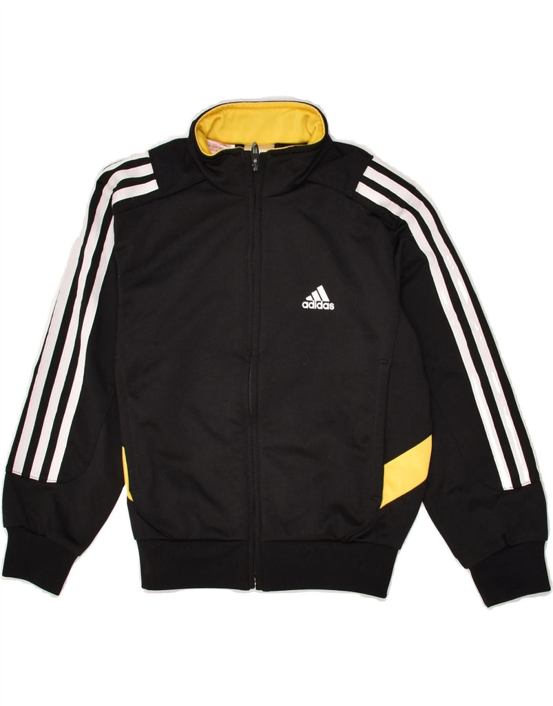 ADIDAS Boys Tracksuit Top Jacket 5-6 Years Black Polyester | Vintage Adidas | Thrift | Second-Hand Adidas | Used Clothing | Messina Hembry 