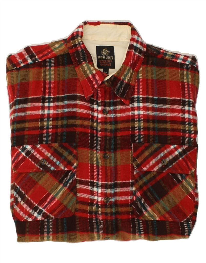 VINTAGE Mens Flannel Shirt Large Red Check | Vintage Vintage | Thrift | Second-Hand Vintage | Used Clothing | Messina Hembry 