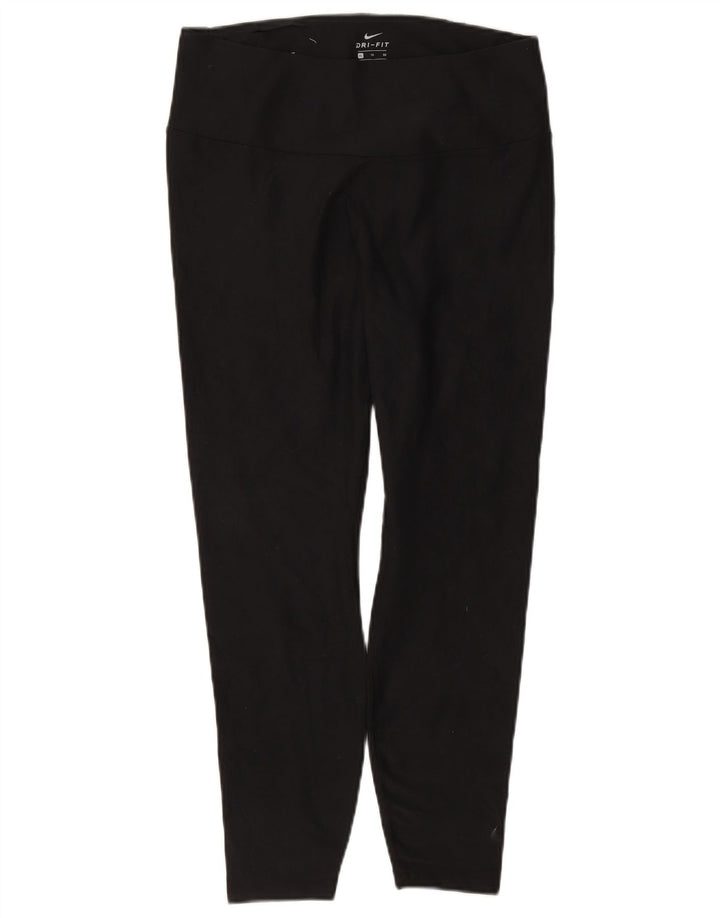 NIKE Womens Dri Fit Leggings UK 18 XL Black Polyester