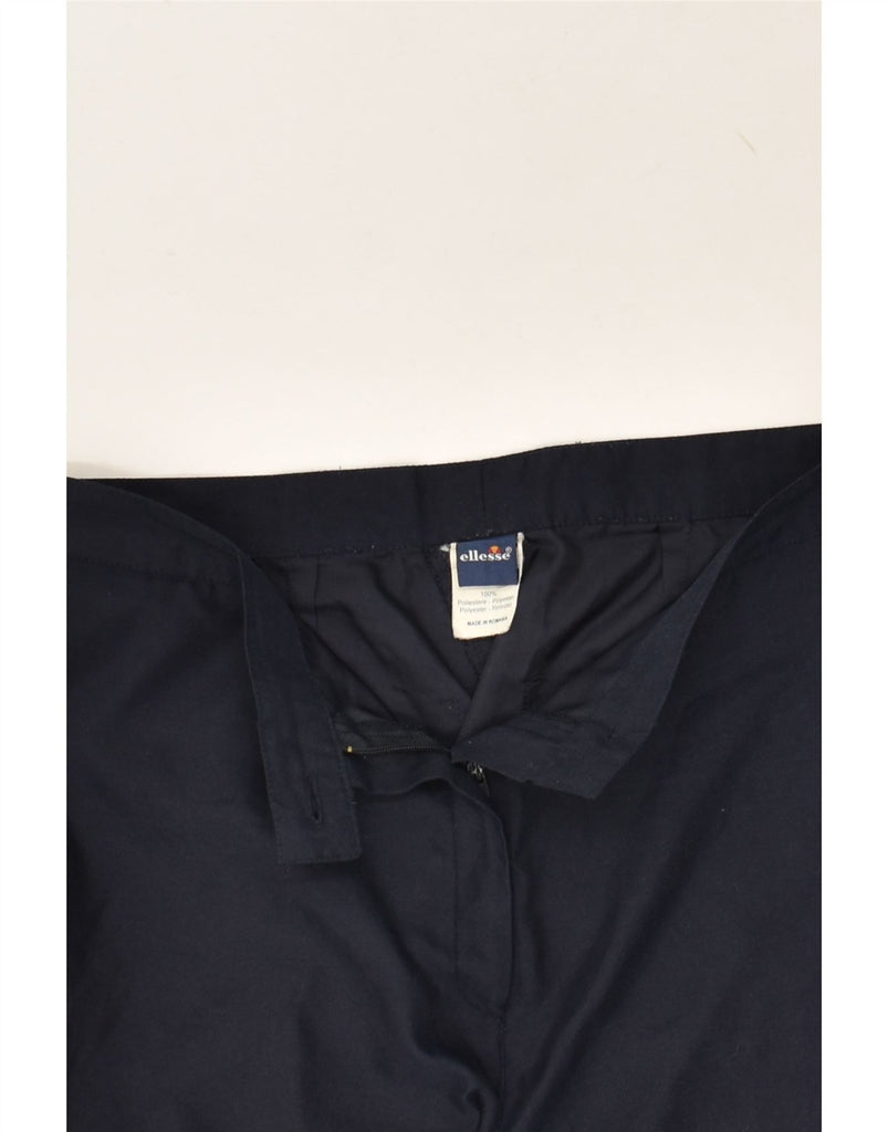 ELLESSE Womens Chino Shorts W28 Medium Navy Blue Polyester | Vintage Ellesse | Thrift | Second-Hand Ellesse | Used Clothing | Messina Hembry 