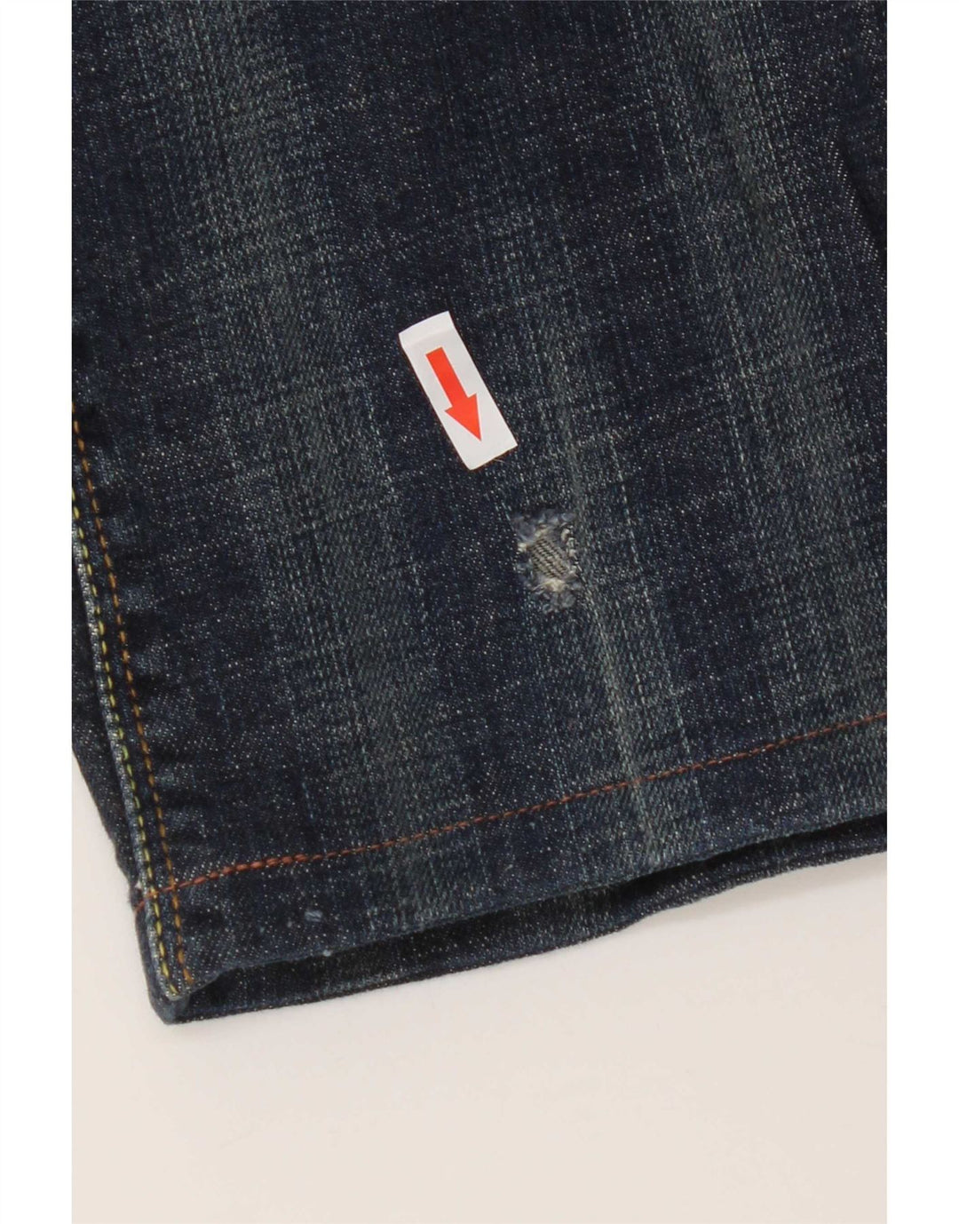 Levi's Womens 570 Straight Jeans W32 L29 Navy Blue Cotton