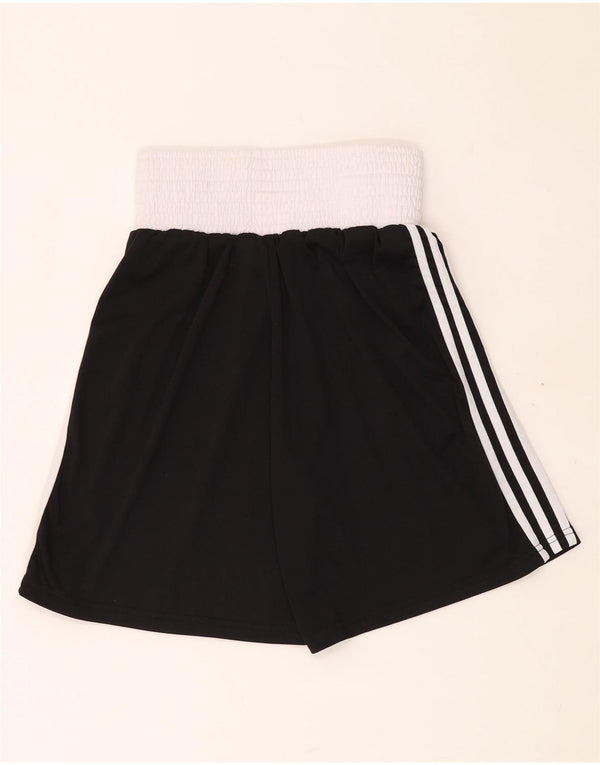 ADIDAS Mens High Waist Sport Shorts Small  Black Colourblock Polyester