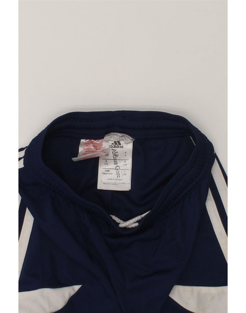 ADIDAS Boys Climalite Sport Shorts 5-6 Years 2XS Navy Blue Polyester | Vintage Adidas | Thrift | Second-Hand Adidas | Used Clothing | Messina Hembry 