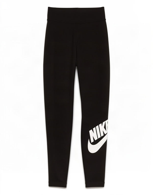 Nike Womens Graphic Leggings UK 4 XS Black Cotton
