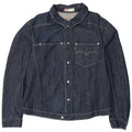 Levi's Womens Denim Jacket UK 42 XL Navy Blue Cotton