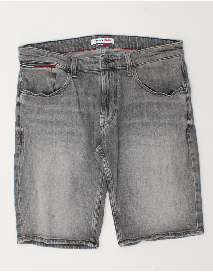 Tommy Hilfiger Mens Denim Shorts W36 Large Grey Cotton