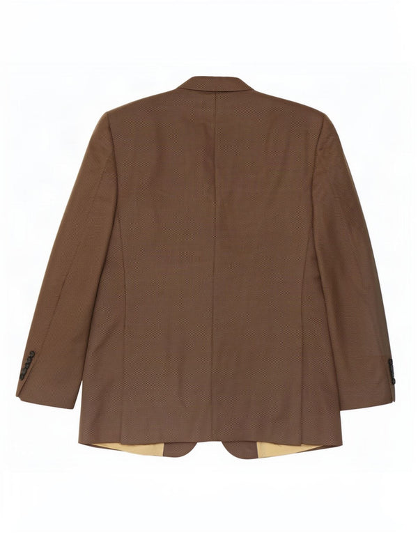 Douglas Mens 3 Button Blazer Jacket UK 42 XL Brown Wool