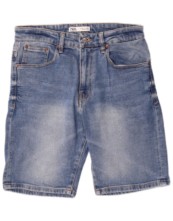 Zara Mens Denim Shorts EU 40 Medium W31  Blue Cotton