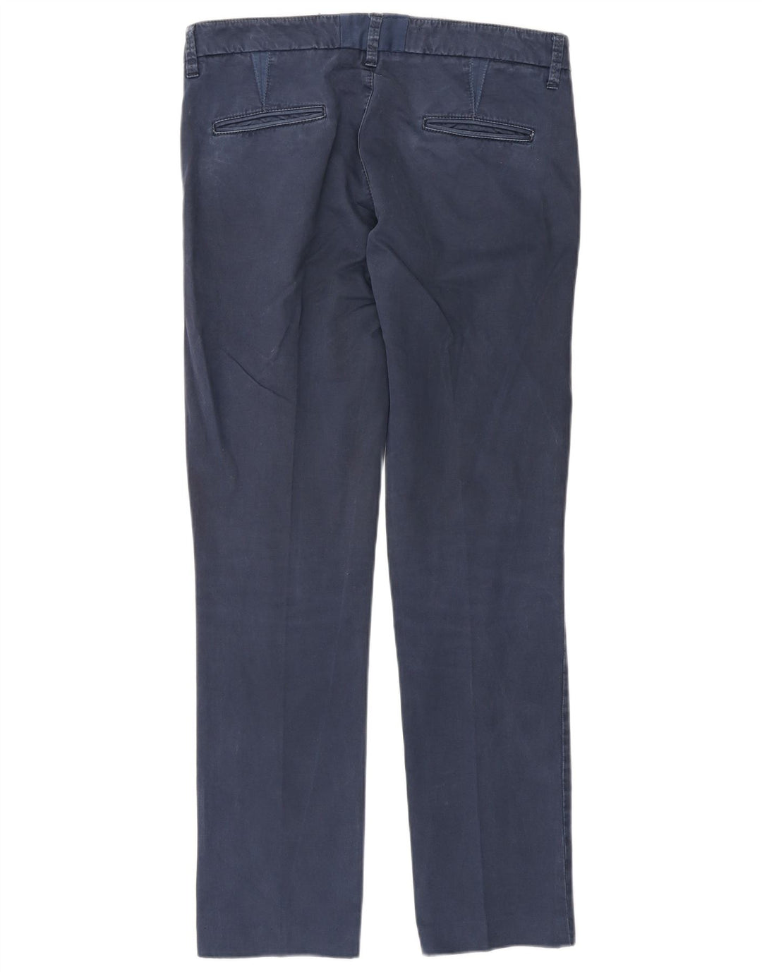 Fay Womens Slim Chino Trousers W28 L30 Navy Blue