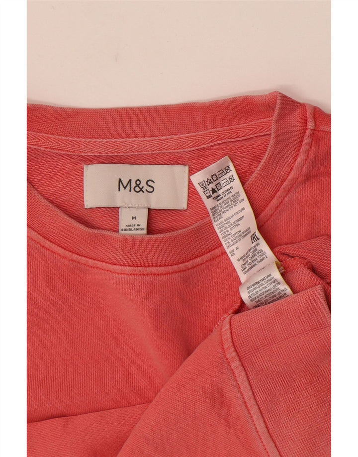 Marks & Spencer Mens Sweatshirt Jumper Medium Pink Cotton