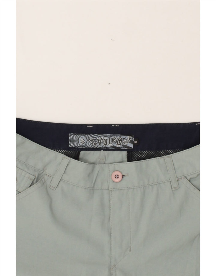 VOLCOM Womens Chino Shorts US 6 Medium W32 Grey Vintage Volcom and Second-Hand Volcom from Messina Hembry 