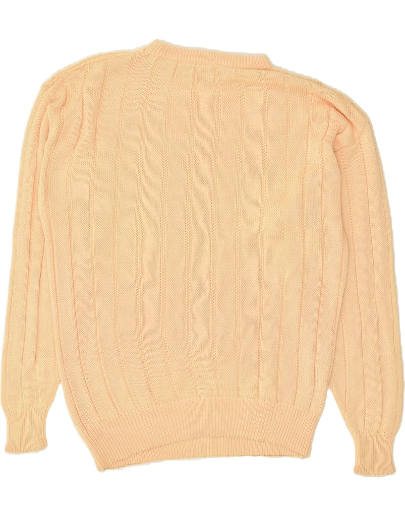 VINTAGE Womens Crew Neck Jumper Sweater UK 16 Large Yellow Cotton | Vintage Vintage | Thrift | Second-Hand Vintage | Used Clothing | Messina Hembry 