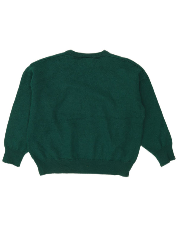 Lacoste Mens Crew Neck Jumper Sweater Size 7 2XL Green New Wool