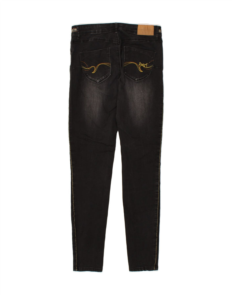 DESIGUAL Womens Skinny Jeans W32 L30 Black | Vintage Desigual | Thrift | Second-Hand Desigual | Used Clothing | Messina Hembry 