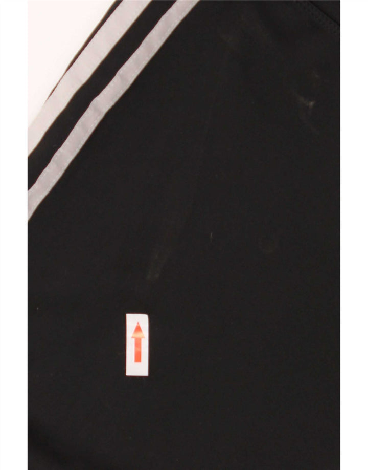 Adidas Womens Leggings UK 16/18 Large Black Polyester