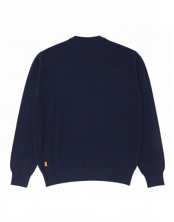 Timberland Mens Crew Neck Jumper Sweater Large Navy Blue Polyamide