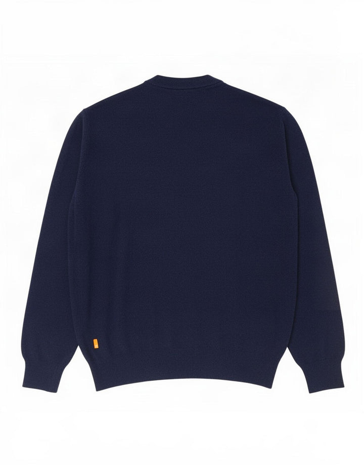 Timberland Mens Crew Neck Jumper Sweater Large Navy Blue Polyamide