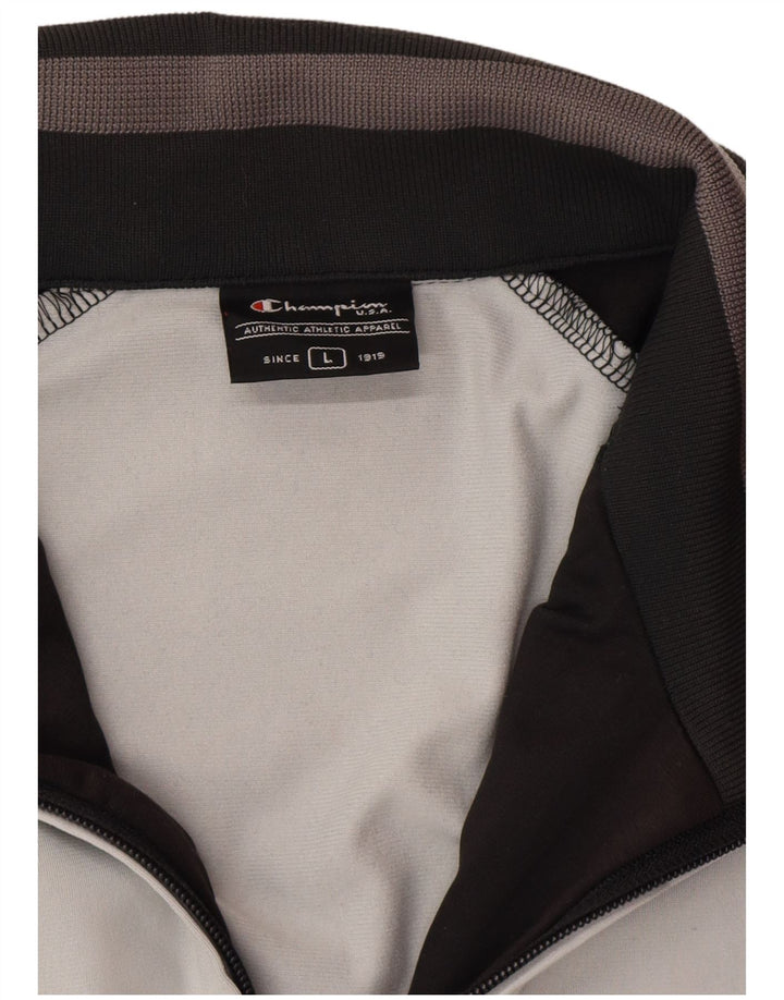 Champion Mens Tracksuit Top Jacket Large White Colourblock