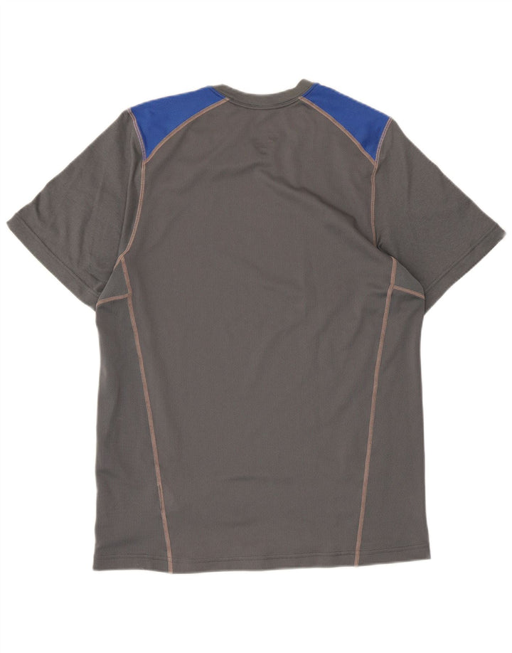 Nike Mens Dri Fit T-Shirt Top Small Grey Colourblock Polyester