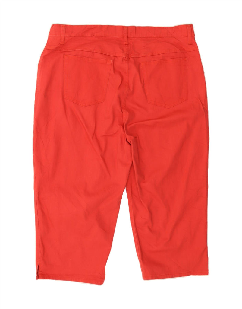 LEE Womens Riders Straight Capri Trousers US 20 3XL W40 L20 Red Cotton Vintage Lee and Second-Hand Lee from Messina Hembry 