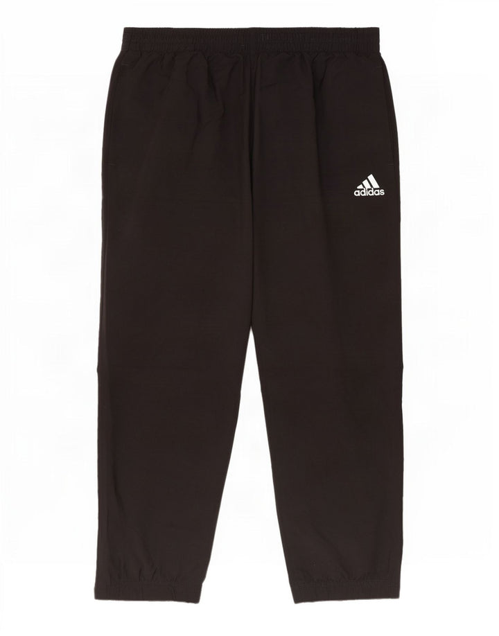 Adidas Mens Tracksuit Trousers Joggers Medium Black Polyester