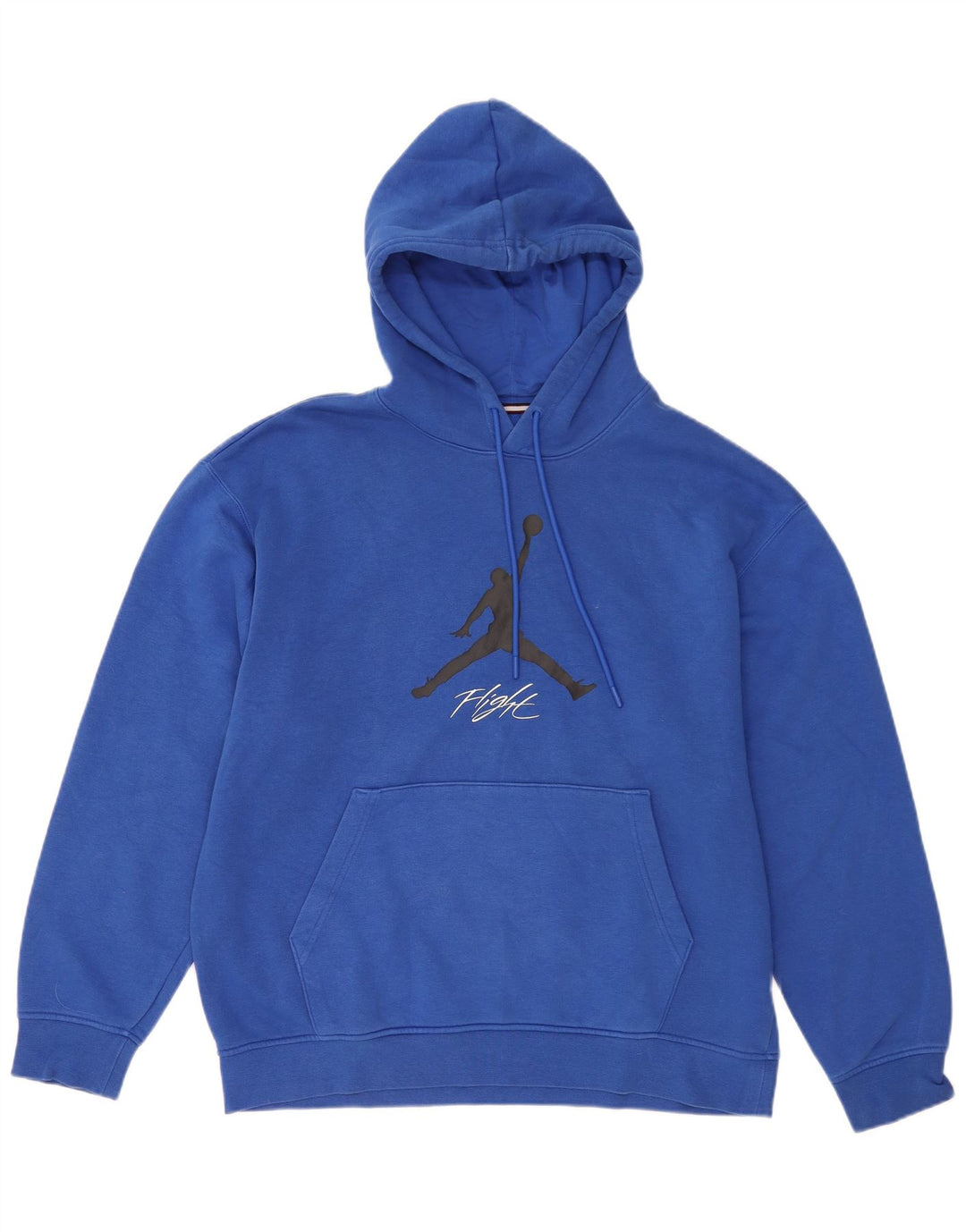 Jordan Mens Graphic Hoodie Jumper Large Blue Cotton