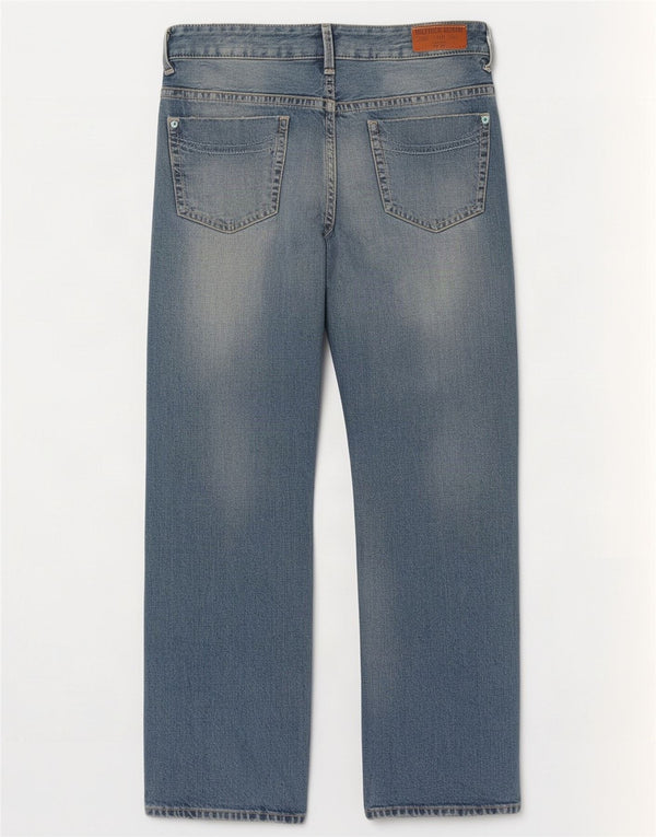 Tommy Hilfiger Womens Laurie Distressed Loose Jeans W32 L32 Blue Cotton