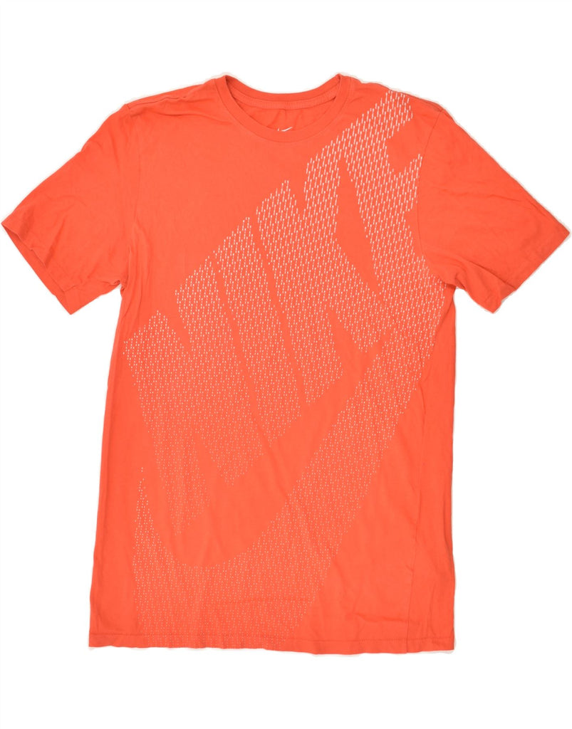 NIKE Mens Graphic T-Shirt Top Medium Orange Cotton | Vintage Nike | Thrift | Second-Hand Nike | Used Clothing | Messina Hembry 