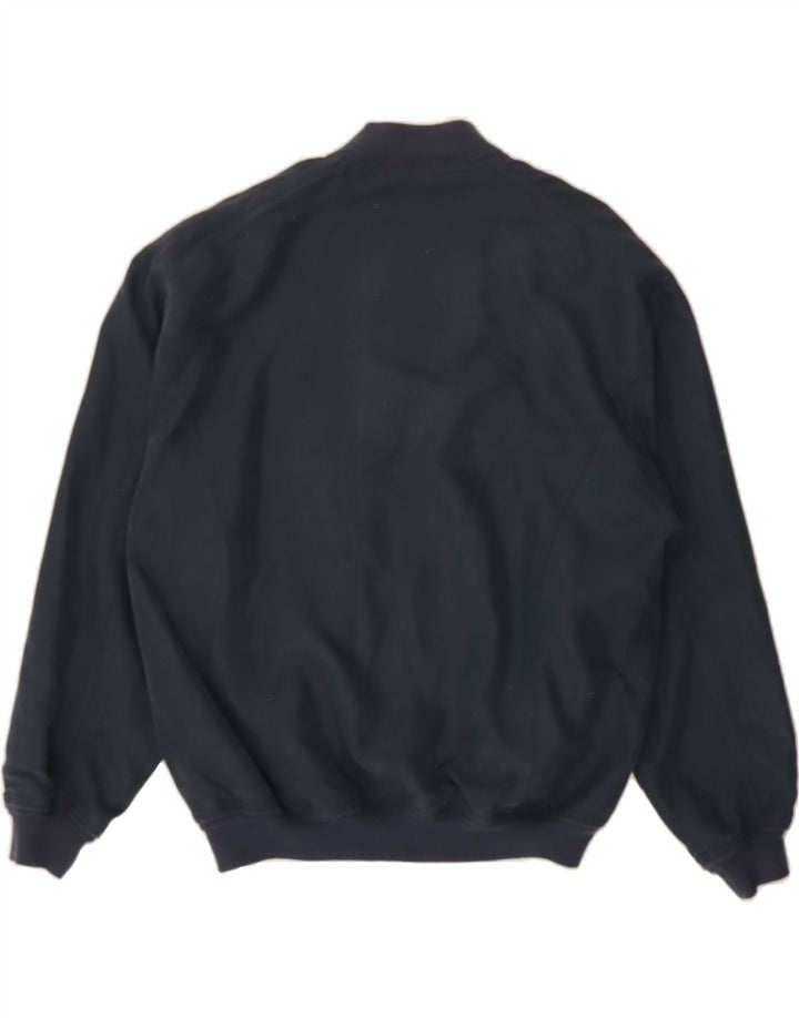 NAVIGARE Mens Bomber Jacket UK 40 Large Navy Blue Vintage Navigare and Second-Hand Navigare from Messina Hembry 