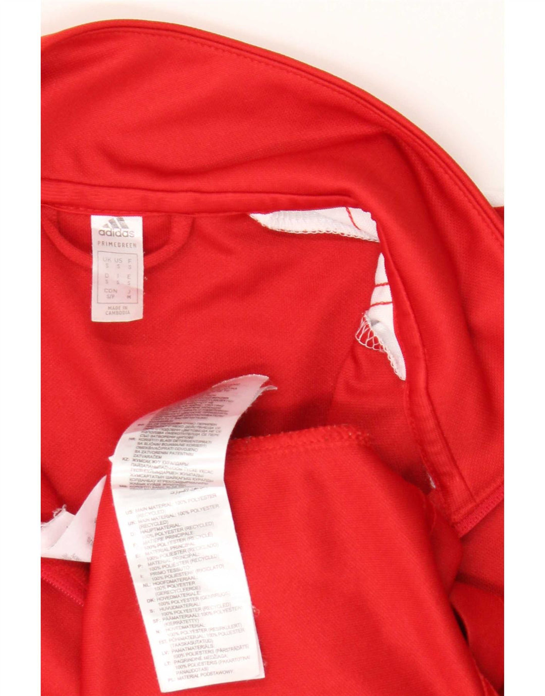 Adidas Mens Adler Graphic Pullover Tracksuit Top Small Red Colourblock