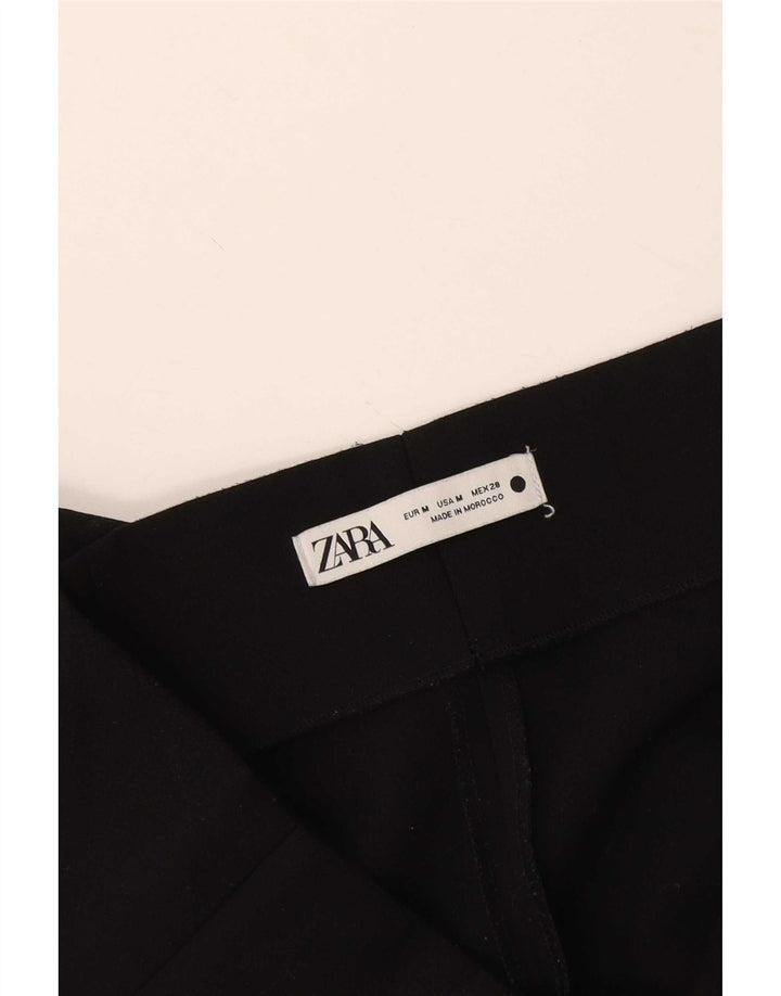 Zara Womens Wide Leg Casual Trousers Medium W28 L25 Black