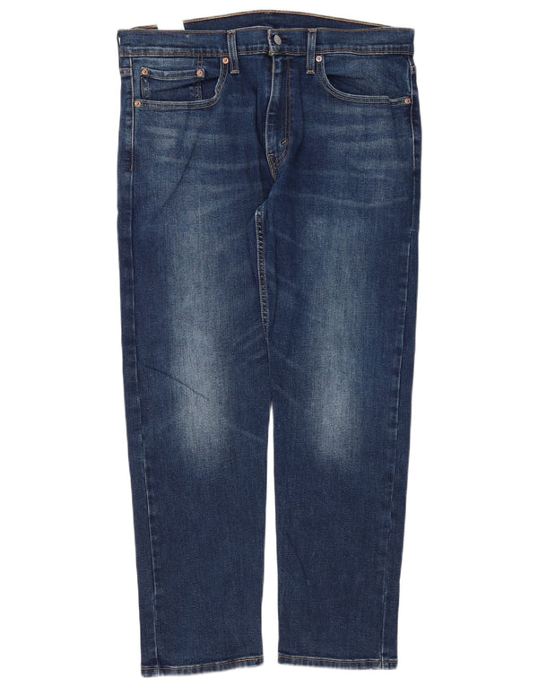 Levi's Mens 502 Regular Tapered Jeans 36 L30 Blue Cotton
