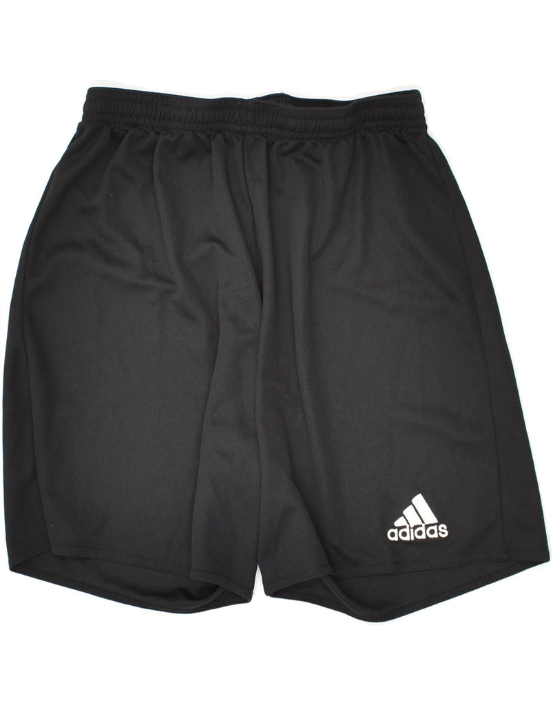 ADIDAS Boys Aeroready Sport Shorts 9-10 Years Small  Black Polyester | Vintage Adidas | Thrift | Second-Hand Adidas | Used Clothing | Messina Hembry 