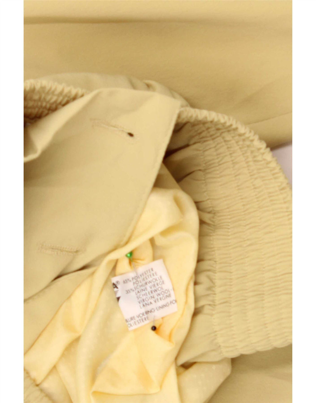 Trevira Womens Double Breasted Oversized Bomber Jacket IT 44 Medium Yellow