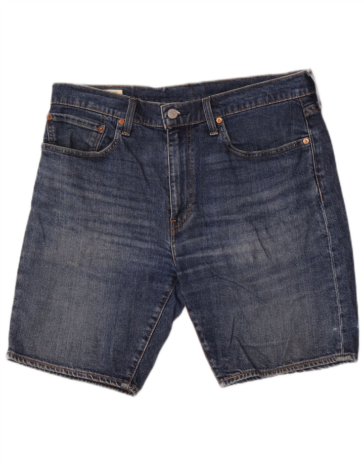 Levi's Mens 412 Denim Shorts W34 Large Blue Cotton