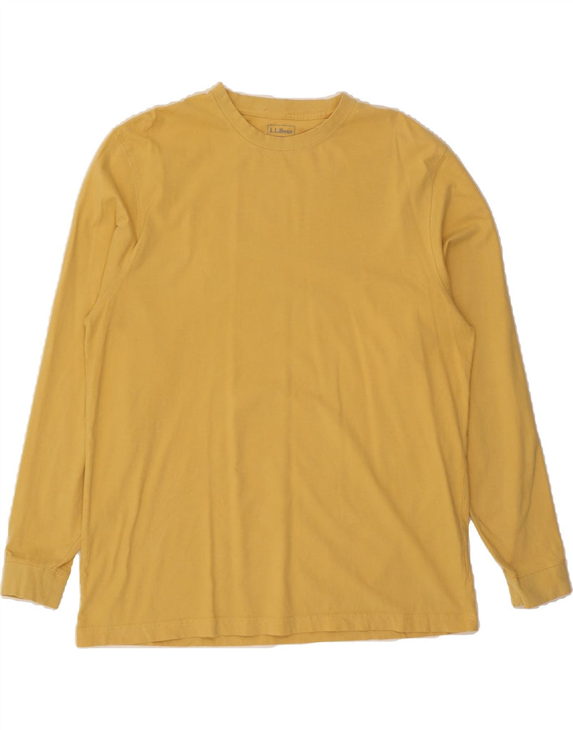 L.L.BEAN Mens Traditional Fit Top Long Sleeve Large Yellow Cotton Vintage L.L.Bean and Second-Hand L.L.Bean from Messina Hembry 