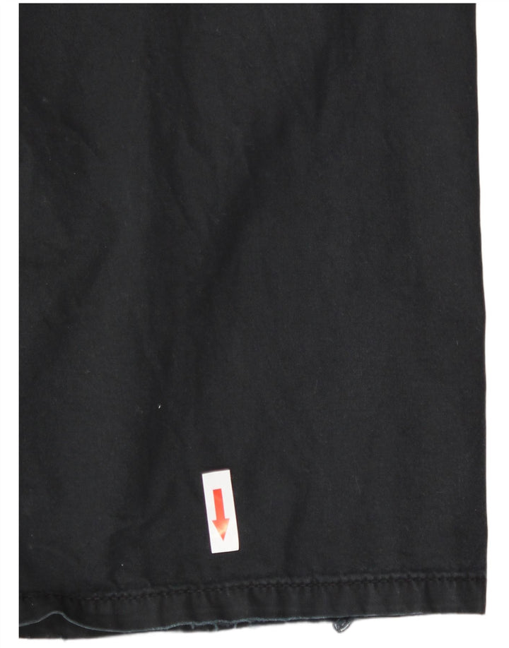 Armani Exchange Mens Straight Casual Trousers W32 L30 Black Cotton